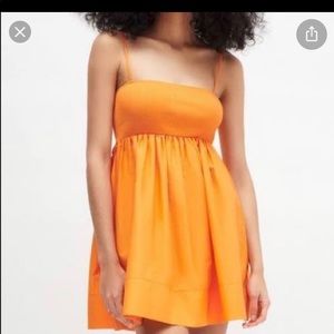 Zara S Orange Babydoll dress